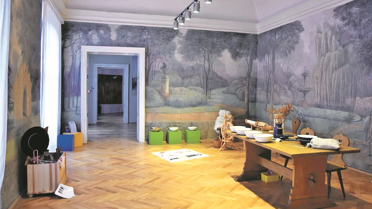 Malby v komnatách Znojemského hradu se restaurují